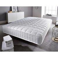 Somnior Alovera Sprung Memory Foam Medium Mattress in White | Size: Small Double