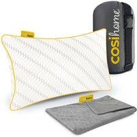 Cosi Home Memory Foam Travel Pillow in Off-White
