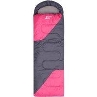 Active Era Premium Lightweight Waterproof Sleeping Bag - Compact 250GSM for Mild Weather in Pink | Size: Single