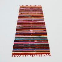 Paper High Multicoloured Reclaimed Rag Rug | Size: 240 cm 75 cm