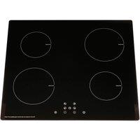 SIA INDH61BL 60cm ECO 13 Amp Plug In 4 Zone Touch Control Induction Hob In Black