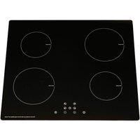 SIA INDH60BL 60cm Black 4 Zone Touch Control Electric Induction Hob & Child Lock