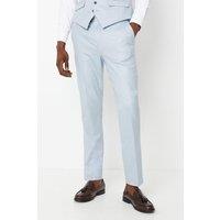 Burton Men's Light Powder Blue Suit Trouser in Light Blue | Size: 30R