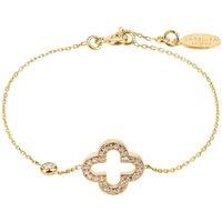 Latelita Women's Open Clover Bracelet in Gold