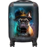 Warren Reed - Designer French Bulldog Splashart Suitcase | Size: Small