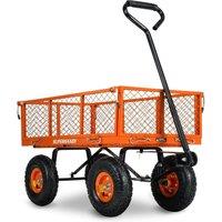 Superhandy Manual Heavy Duty Hand Truck Removable Side Meshes 400 lbs max cap in Orange