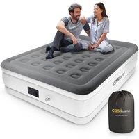 Cosi Home Air Bed With Built-in Electric Pump & Pillow in Dark Grey | Size: King