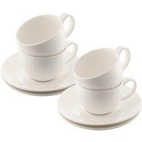 'Erne' Teacup & Saucer Set of 4