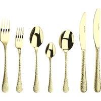 Arthur Price 'Champagne Avalon' Stainless Steel 44 Piece 6 Person Gift Boxed Cutlery Set in Gold