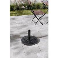 Petal Pattern Concrete Filled Garden Umbrella Stand