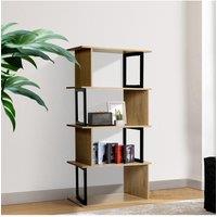 4-Tier Creative Wooden Bookshelf