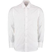 Kustom Kit Men's Tailored Long-Sleeved Business Shirt in White | Size: 15.5 in