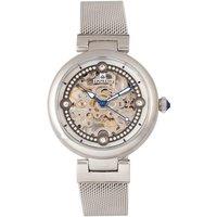 Adelaide Automatic Skeleton Mesh-Bracelet Watch
