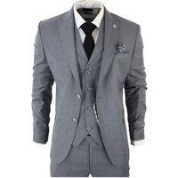 TruClothing Men's James 3 Piece Suit in Grey | Size: 44R