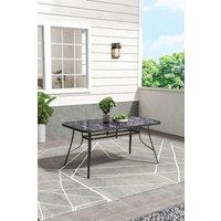 Tempered Glass Marble Outdoor Garden Table