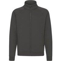 Fruit of the Loom Men's Premium Sweat Jacket in Mid Grey | Size: XL