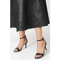 Coast Women's Trinnie Barely There Stiletto Heeled Sandals in Black | Size: 7