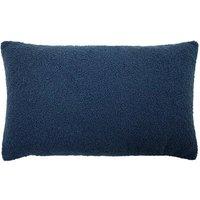 Furn Malham Fleece Rectangular Cushion in Royal | Size: 30 cm x 50 cm