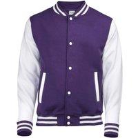 AWDis Varsity Jacket in Purple | Size: 3-4 Years