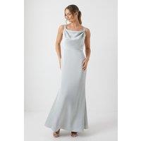 Wrap Back Cami Satin Bridesmaid Dress