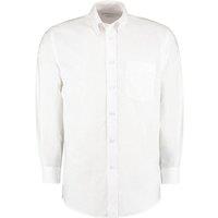 Kustom Kit Men's Oxford Classic Long-Sleeved Shirt in White | Size: 18 inches