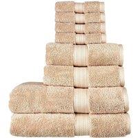 CHRISTY 'Renaissance' Luxury 675GSM Egyptian Cotton 8 Piece Towel Bale in Light Brown
