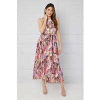 Paisley Halterneck Midaxi Dress