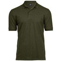 TEE JAYS Men's Luxury Stretch Pique Polo Shirt in Dark Green | Size: Small