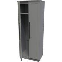 Ready Assembled 2 U Howard 2 Door Wardrobe (Ready Assembled) in Dark Grey