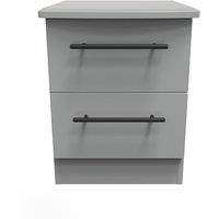 Ready Assembled 2 U Howard 2 Drawer Bedside Cab(Ready Assembled) in Dark Grey