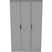 Ready Assembled 2 U Madrid 3 Door Robe (Ready Assembled) in Dark Grey