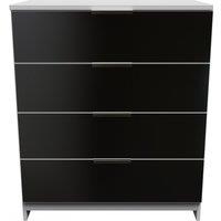 Ready Assembled 2 U Dover 4 Drawer Chest (Ready Assembled) in Black