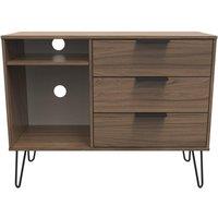 Ready Assembled 2 U Fuji 3 Drawer TV Unit (Ready Assembled) in Dark Brown