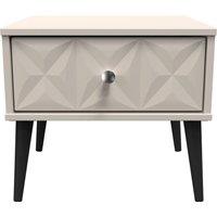 Ready Assembled 2 U Toledo 1 Drawer Side Table (Ready Assembled) in Taupe