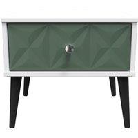 Ready Assembled 2 U Toledo 1 Drawer Side Table (Ready Assembled) in Green