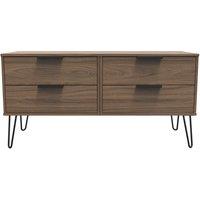 Ready Assembled 2 U Fuji 4 Drawer Bed Box (Ready Assembled) in Walnut