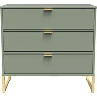 Ready Assembled 2 U Madrid 3 Drawer Chest (Ready Assembled) in Pale Green