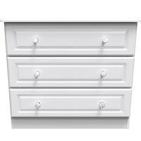Ready Assembled 2 U Stratford 3 Drawer Chest (Ready Assembled) in White