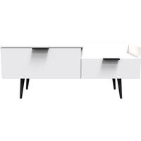 Ready Assembled 2 U Fuji TV Console Unit (Ready Assembled) in White