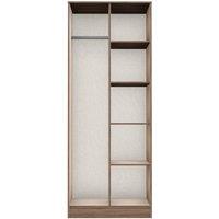Ready Assembled 2 U Fuji Open Wardrobe (Ready Assembled) in Dark Brown