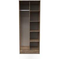 Ready Assembled 2 U Fuji Open Wardrobe (Ready Assembled) in Dark Brown