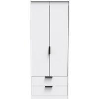 Ready Assembled 2 U Fuji 2 Door 2 Drawer Wardrobe (Ready Assembled) in White
