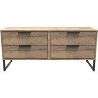 Ready Assembled 2 U Fuji 4 Drawer Bed Box (Ready Assembled) in Dark Brown
