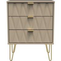 Ready Assembled 2 U Dallas 3 Drawer Midi Sideboard (Ready Assembled) in Light Brown