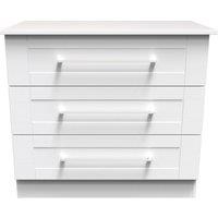 Ready Assembled 2 U Ripon 3 Drawer Chest (Ready Assembled) in White
