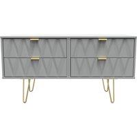 Ready Assembled 2 U Dallas 4 Drawer Bed Box (Ready Assembled) in Grey