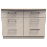 Ready Assembled 2 U Howard 6 Drawer Wide Chest (Ready Assembled) in Taupe