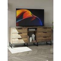 Ready Assembled 2 U Fuji 6 Drawer Sideboard (Ready Assembled) in Dark Brown