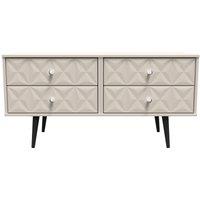 Ready Assembled 2 U Toledo 4 Drawer Bed Box (Ready Assembled) in Taupe