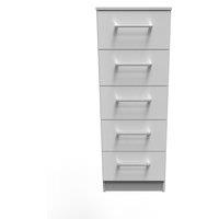 Ready Assembled 2 U Chester 5 Drawer Tallboy (Ready Assembled) in White